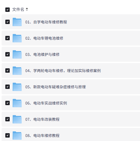 电动车维修教程，电动车改装系统教程，个人技能提升达伟资源网-素材资源-软件工具-各种资源分享达伟资源网